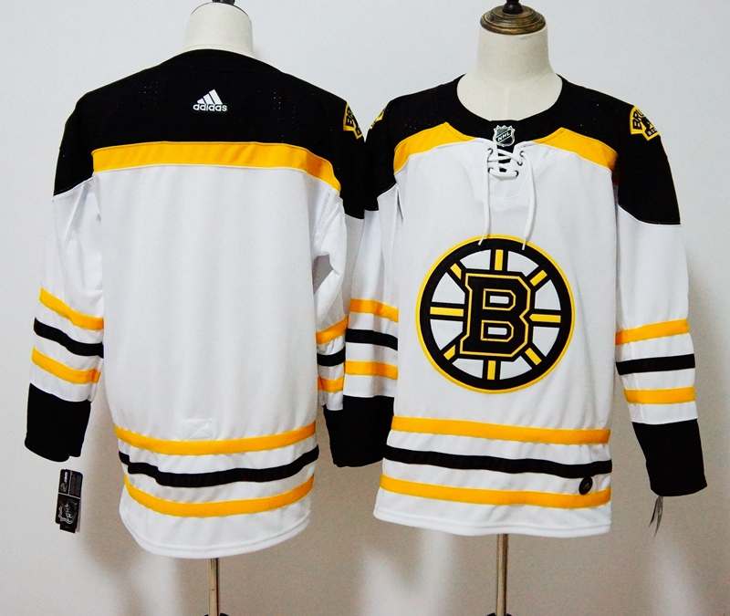 Boston Bruins Custom White NHL Jersey
