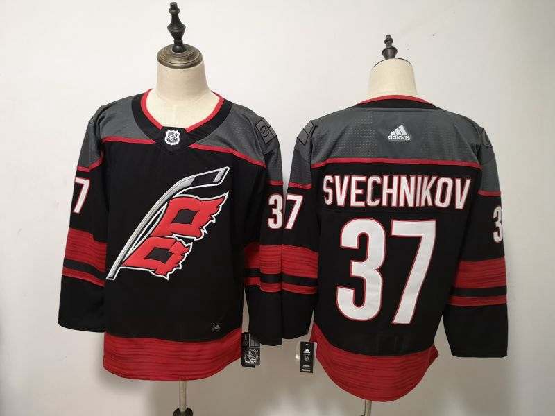Carolina Hurricanes SVECHNIKOV #37 Black NHL Jersey