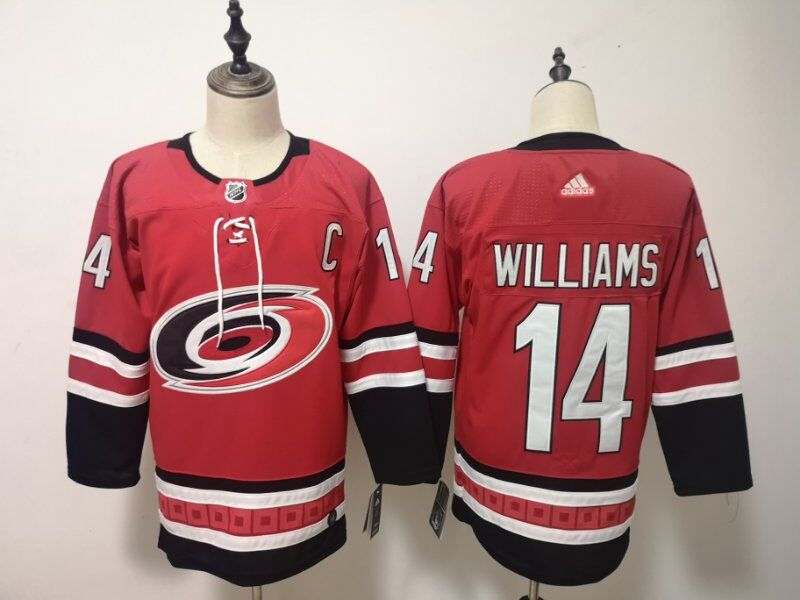 Carolina Hurricanes WILLAMS #14 Red NHL Jersey
