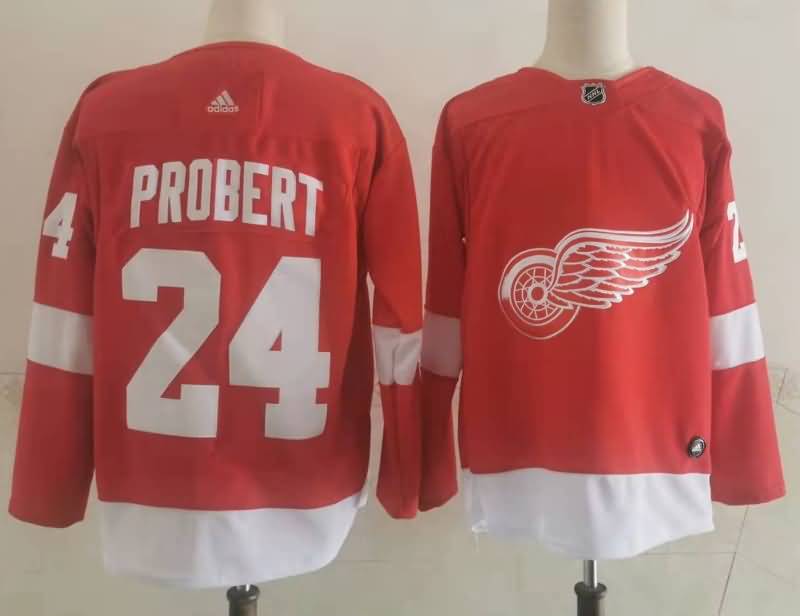 Detroit Red Wings PROBERT #24 Red NHL Jersey