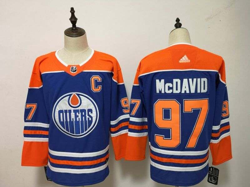 Edmonton Oilers MCDAVID #97 Blue NHL Jersey