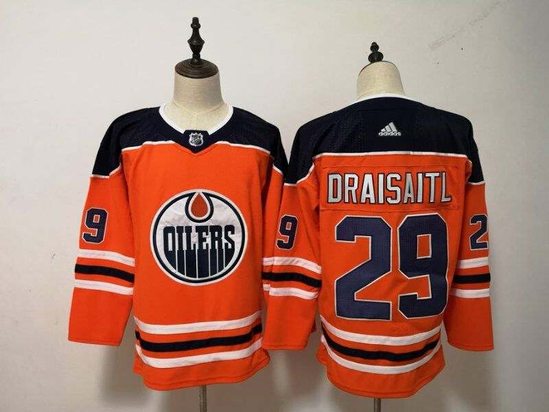 Edmonton Oilers DRAISAITL #29 Orange NHL Jersey