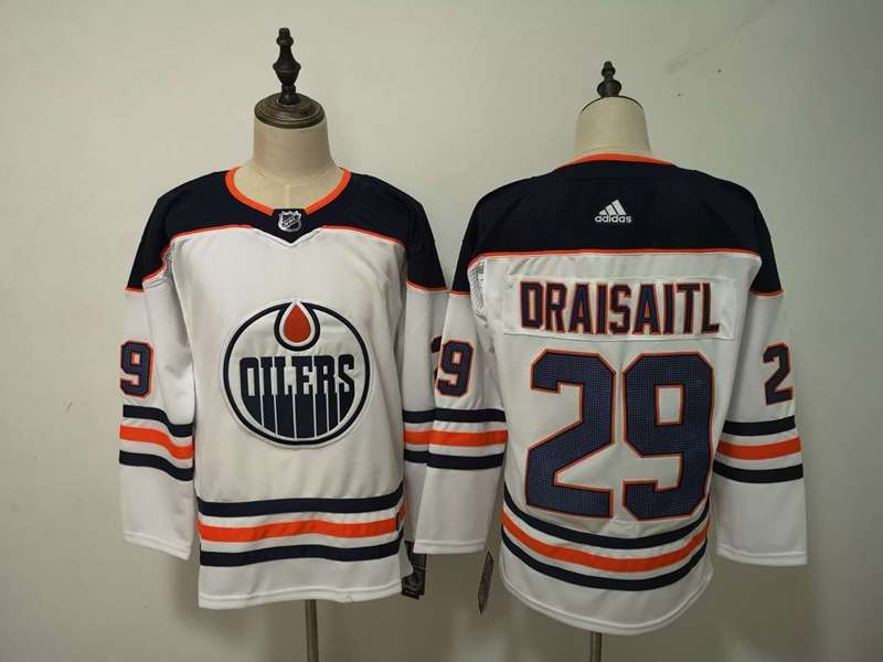 Edmonton Oilers DRAISAITL #29 White NHL Jersey