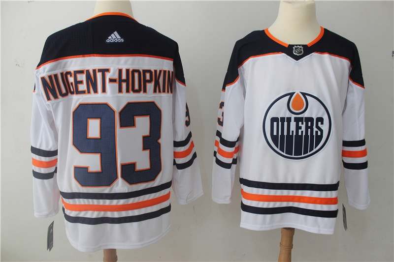Edmonton Oilers NUGENT-HOPKINS #93 White NHL Jersey
