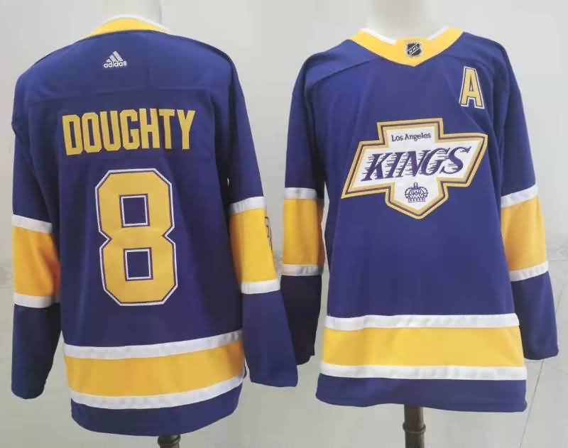 Los Angeles Kings DOUGHTY #8 Purple NHL Jersey