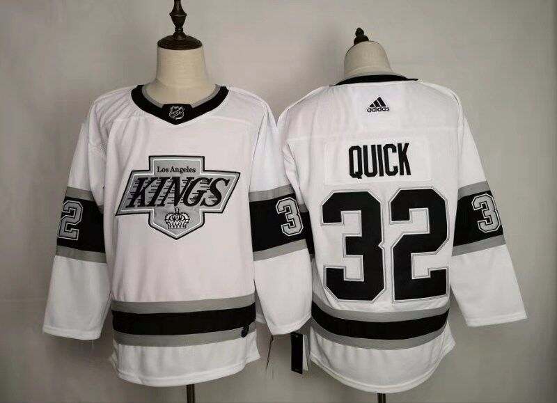 Los Angeles Kings QUICK #32 White Classics NHL Jersey