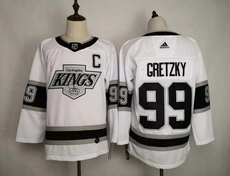 Los Angeles Kings GRETZKY #99 White Classics NHL Jersey