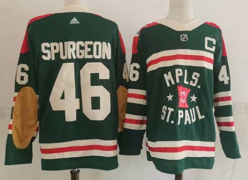 Minnesota Wild SPURGEON #46 Green NHL Jersey