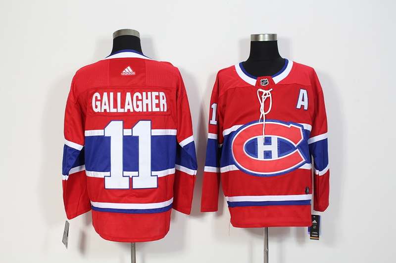 Montreal Canadiens GALLAGHER #11 Red NHL Jersey