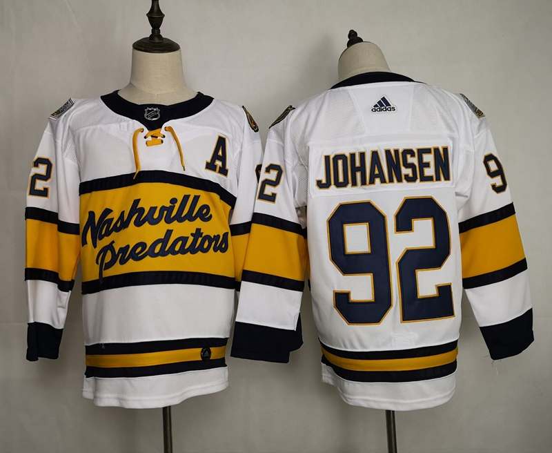 Nashville Predators JOHANSEN #92 White NHL Jersey