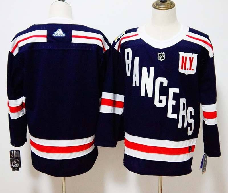 New York Rangers Custom Dark Blue NHL Jersey