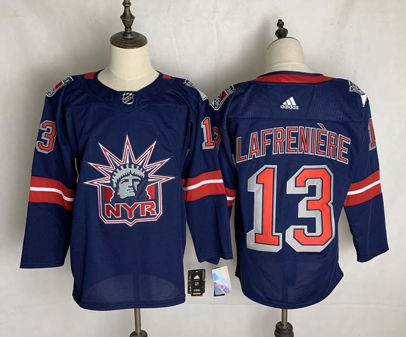 New York Rangers LAFRENIERE #13 Dark Blue Classics NHL Jersey