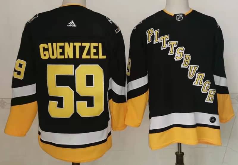 Pittsburgh Penguins GUENTZEL #59 Black NHL Jersey 03