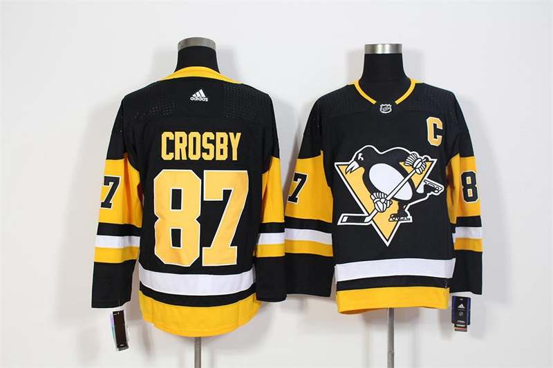 Pittsburgh Penguins CROSBY #87 Black NHL Jersey