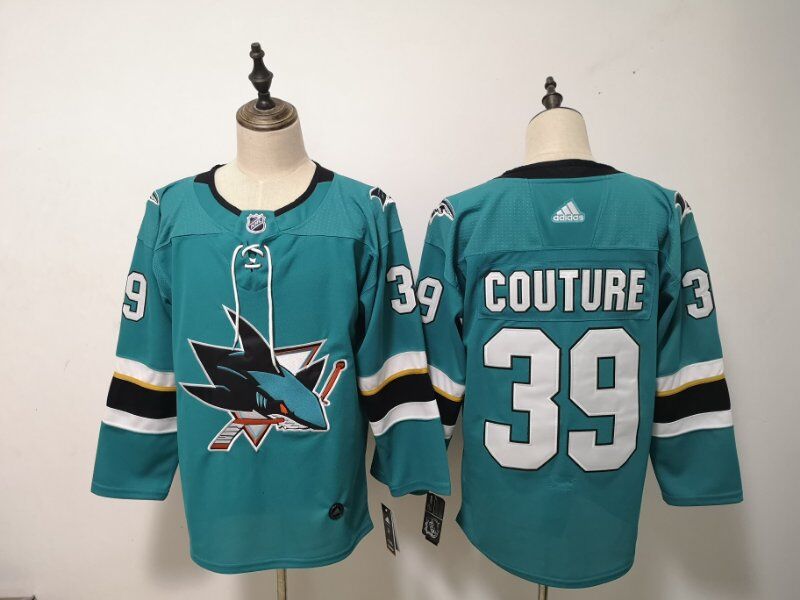 San Jose Sharks COUTURE #39 Blue NHL Jersey