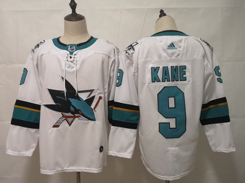San Jose Sharks KANE #9 White NHL Jersey