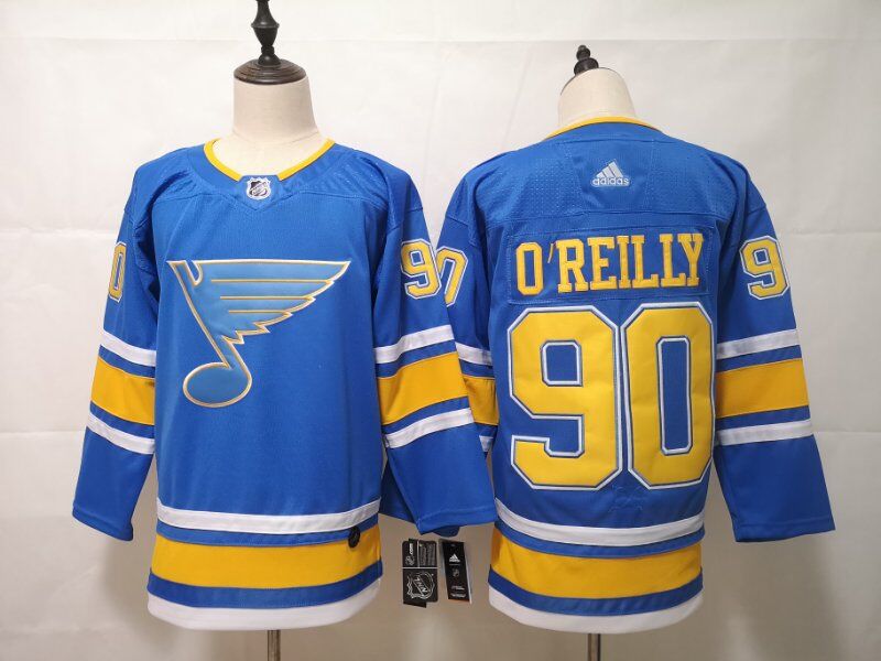 St Louis Blues OREILLY #90 Blue NHL Jersey 02