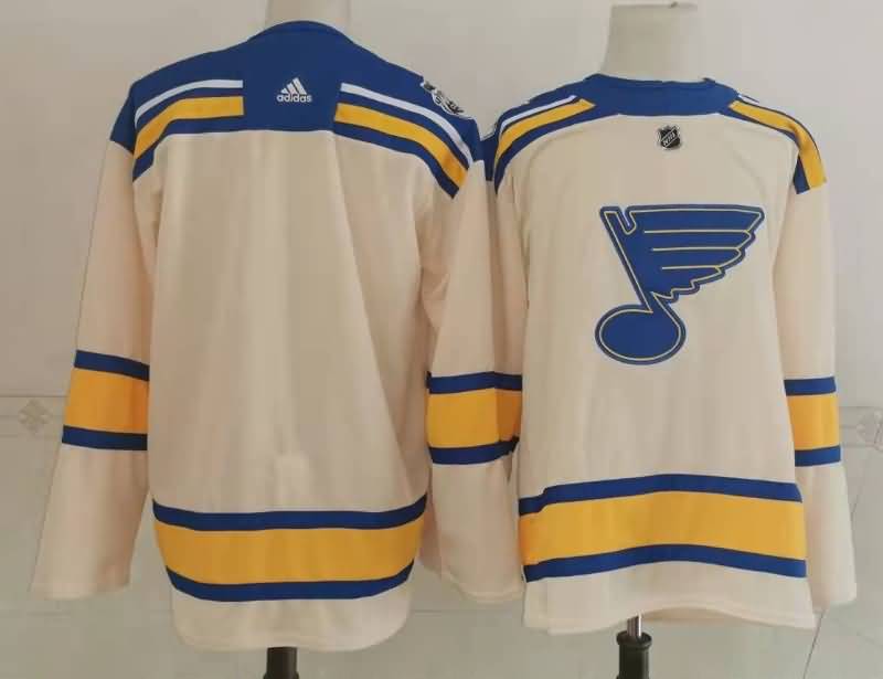 St Louis Blues Custom Cream NHL Jersey