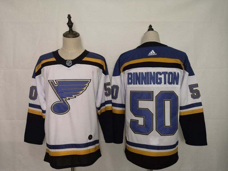 St Louis Blues BINNINGTON #50 White NHL Jersey
