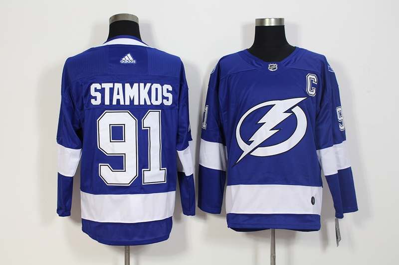Tampa Bay Lightning STAMKOS #91 Blue NHL Jersey
