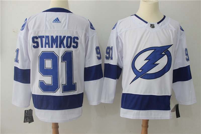 Tampa Bay Lightning STAMKOS #91 White NHL Jersey