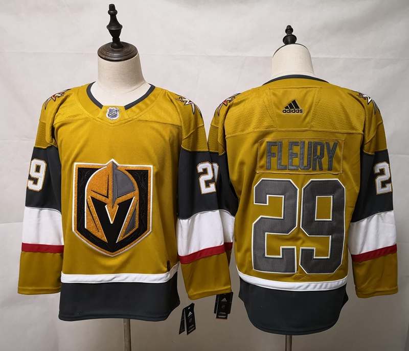 Vegas Golden Knights FLEURY #29 Golden NHL Jersey