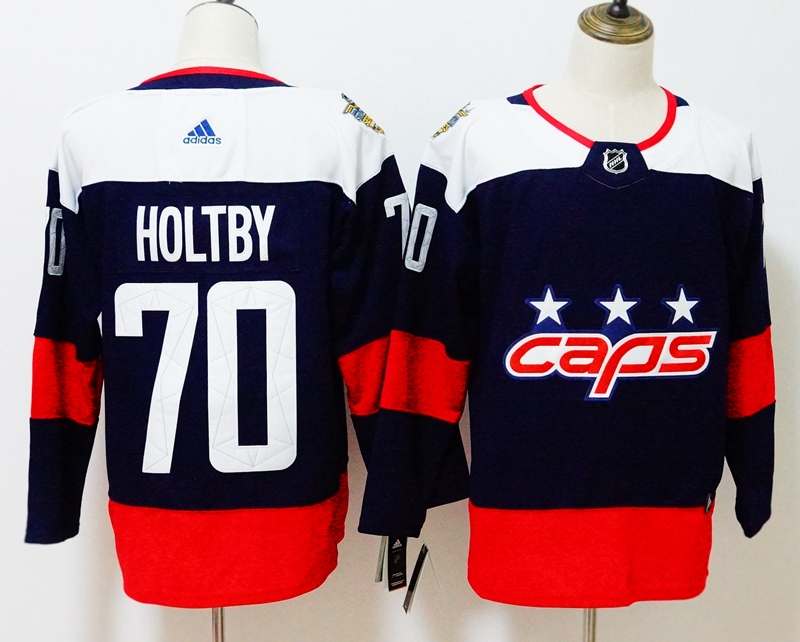 Washington Capitals HOLTBY #70 Dark Blue NHL Jersey