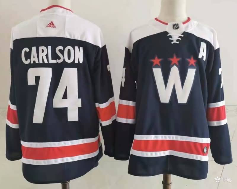 Washington Capitals CARLSON #74 Dark Blue NHL Jersey