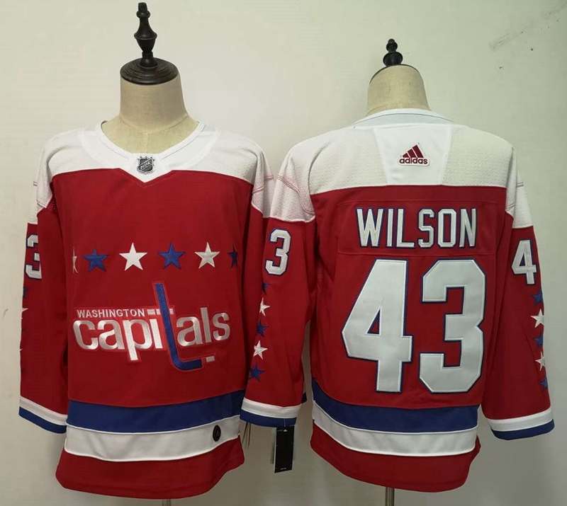 Washington Capitals WILSON #43 Red NHL Jersey 02