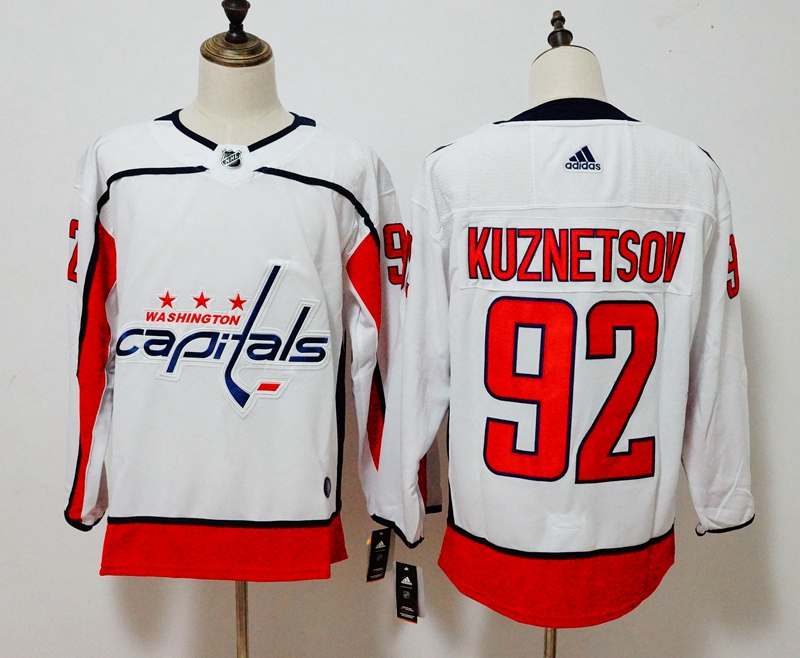 Washington Capitals KUZNETSOV #92 White NHL Jersey