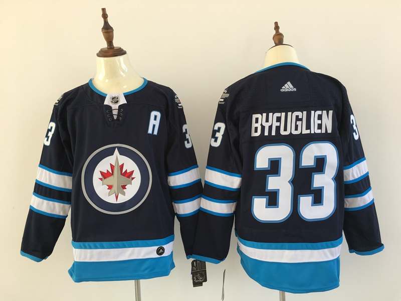 Winnipeg Jets BYFUGLIEN #33 Dark Blue NHL Jersey