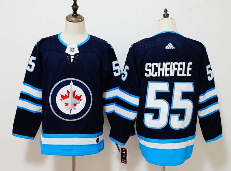 Winnipeg Jets SCHEIFELE #55 Dark Blue NHL Jersey