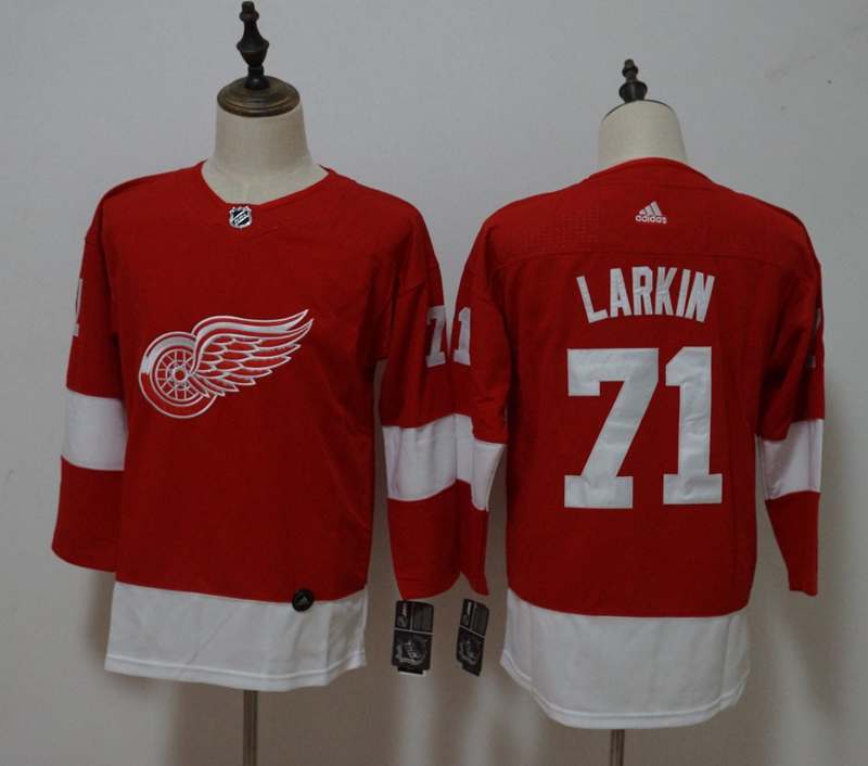 Detroit Red Wings LARKIN #71 Red Women NHL Jersey