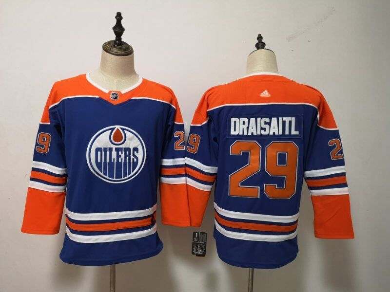 Edmonton Oilers DRAISAITL #29 Blue Women NHL Jersey