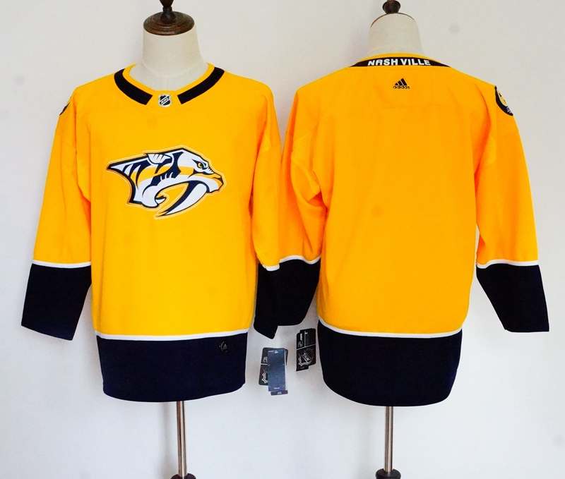Nashville Predators Custom Yellow Women NHL Jersey