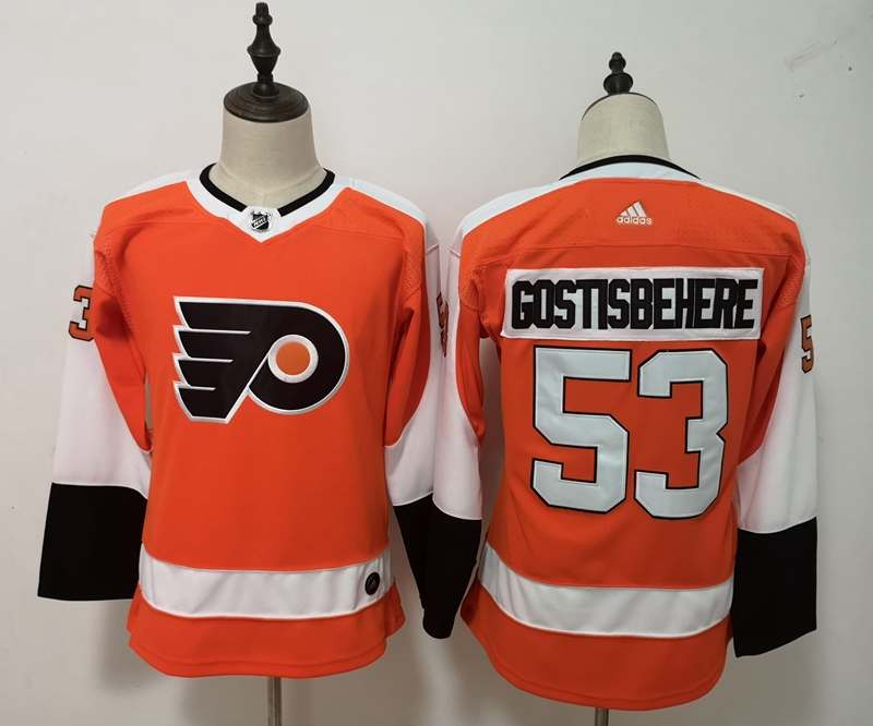 Philadelphia Flyers GOSTISBEHERE #53 Orange Women NHL Jersey