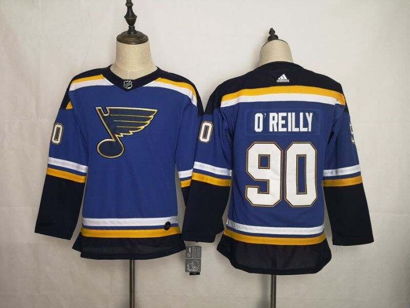 St Louis Blues OREILLY #90 Blue Women NHL Jersey