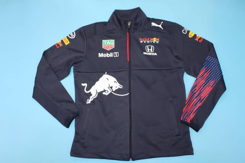 Thailand Quality(AAA) 2021 Red Bull Dark Blue Soccer Jacket