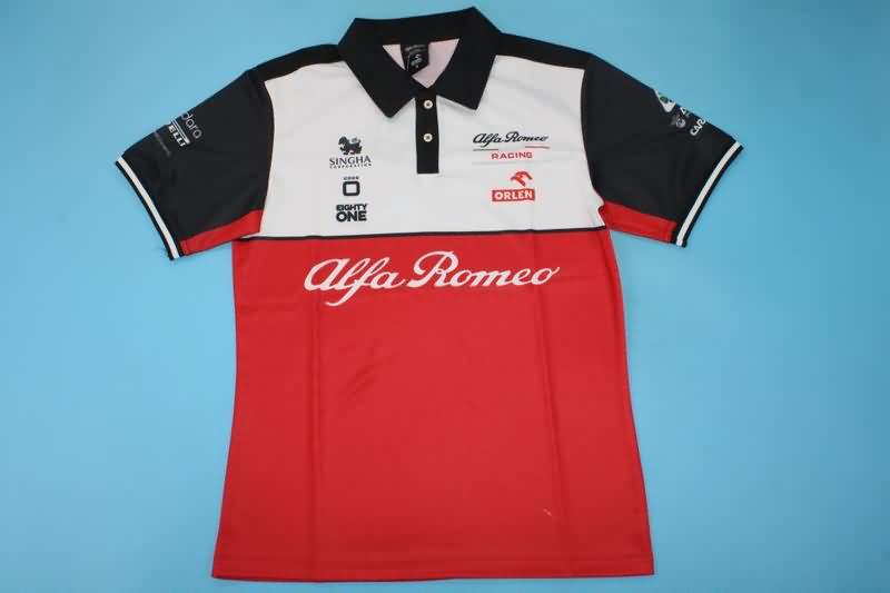 Thailand Quality(AAA) 2021 Alfa Romeo Red Polo Soccer T-Shirt