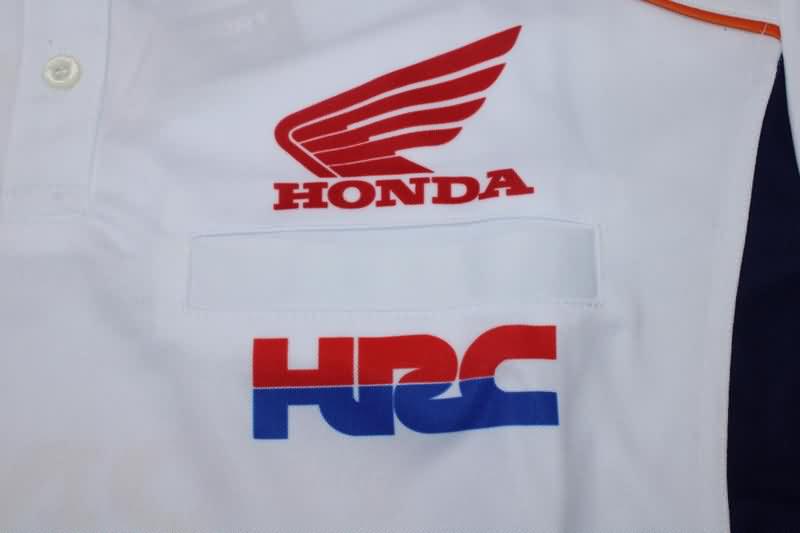 Thailand Quality(AAA) 2021 Honda White Polo Soccer T-Shirt