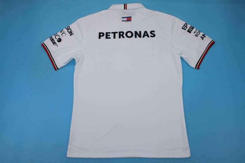 Thailand Quality(AAA) 2021 Mercedes White Polo Soccer T-Shirt