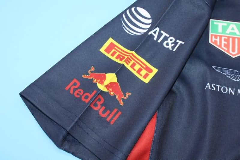 Thailand Quality(AAA) 2021 Red Bull Black Polo Soccer T-Shirt