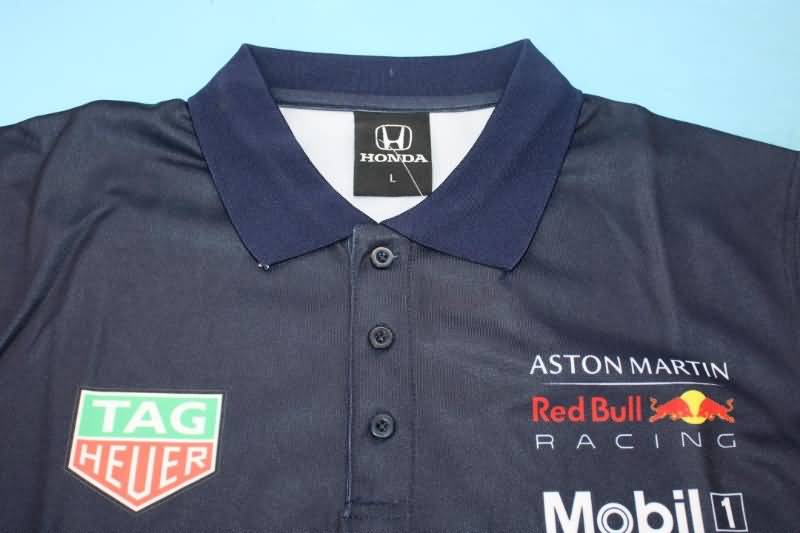 Thailand Quality(AAA) 2021 Red Bull Dark Blue Polo Soccer T-Shirt