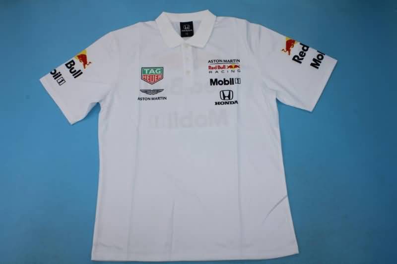 Thailand Quality(AAA) 2021 Red Bull White Polo Soccer T-Shirt