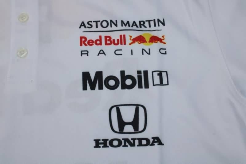 Thailand Quality(AAA) 2021 Red Bull White Polo Soccer T-Shirt