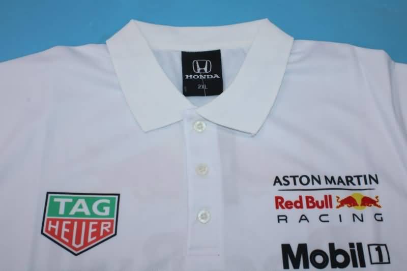 Thailand Quality(AAA) 2021 Red Bull White Polo Soccer T-Shirt