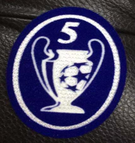 UCL 5 Trophy Retro Patch