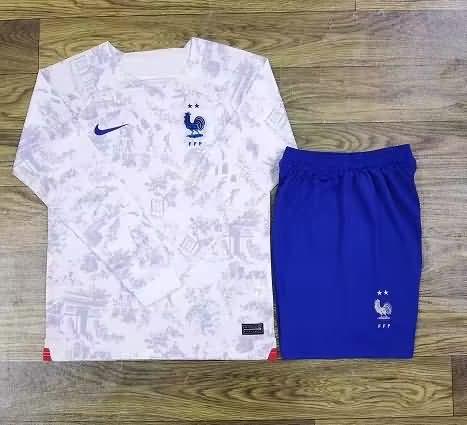 2022 France Away Long Sleeve Soccer Jersey
