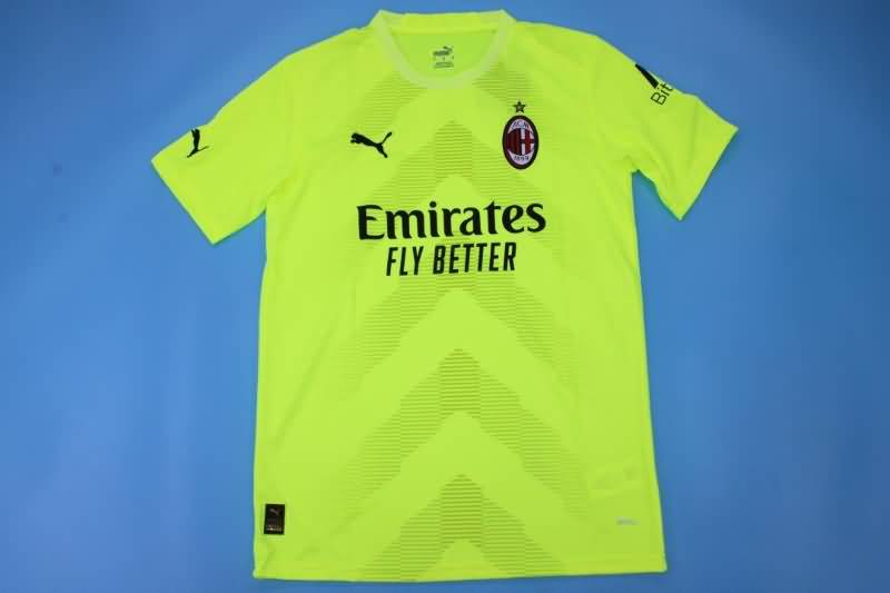 Thailand Quality(AAA) 22/23 AC Milan Goalkeeper Green Soccer Jersey