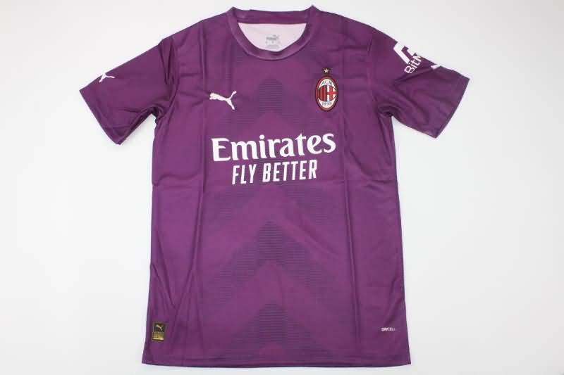 Thailand Quality(AAA) 22/23 AC Milan Goalkeeper Purple Soccer Jersey